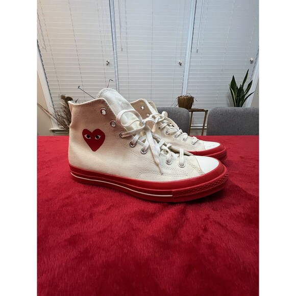 Comme Des Garcon Canvas High Top Shoes Size 11 Male | Size 13 Women - Picture 1 of 13